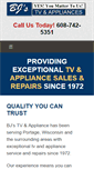 Mobile Screenshot of bjstvandappliance.com